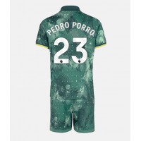 Fotbalové Dres Tottenham Hotspur Pedro Porro #23 Dětské Alternativní 2024-25 Krátký Rukáv (+ trenýrky)